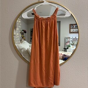 Orange Sleeveless Dress